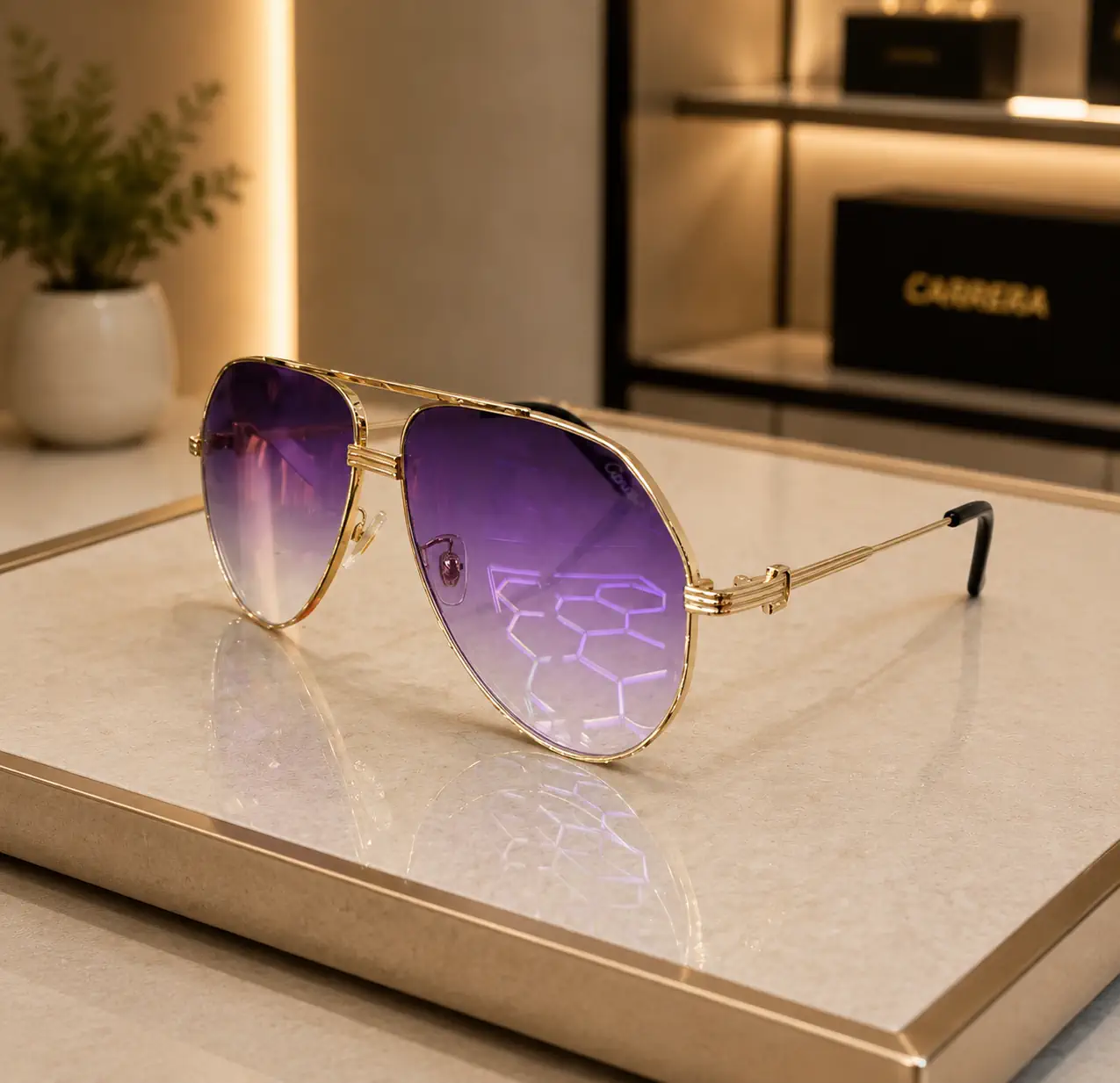 66 عینک آفتابی مردانه مدل cartier کارتیر - تصویر 1