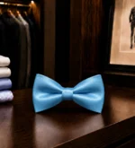 پاپیون مردانه آبی فیروزه ای