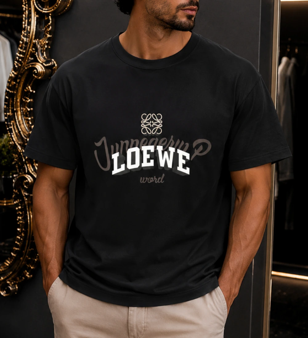 55 تیشرت آستین کوتاه LOEWE مردانه وارداتی چاپی - تصویر 1