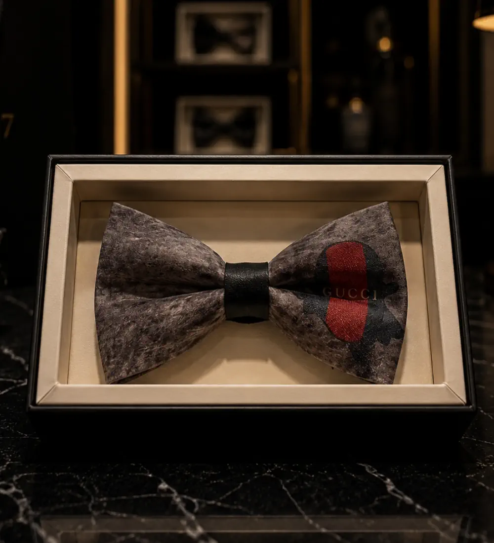 79b48a7c-6019-469e-b5ee-63005df97713 پاپیون مردانه طرح GUCCI - تصویر 1