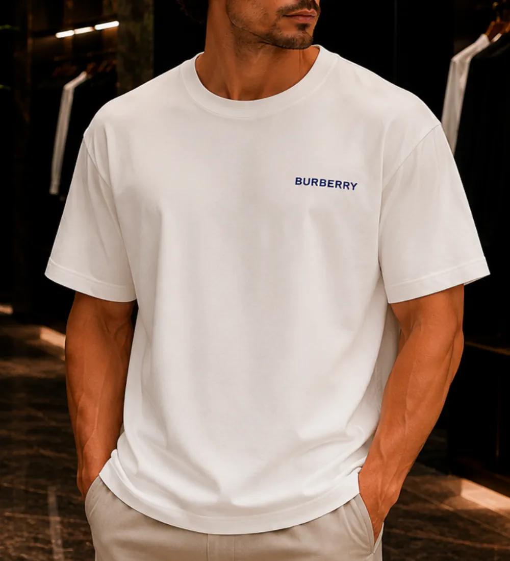 قثثقبثبب تیشرت مردانه سفید BURBERRY - تصویر 1